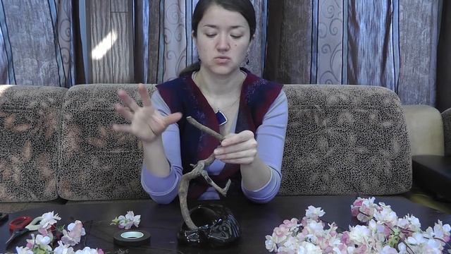 Бонсай искусственный с цветами сакуры смотреть онлайн