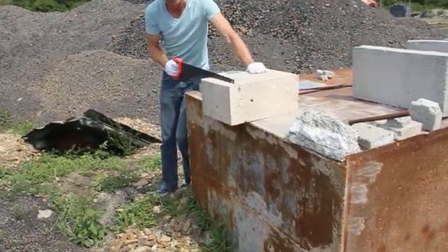 Распил газоблока смотреть онлайн