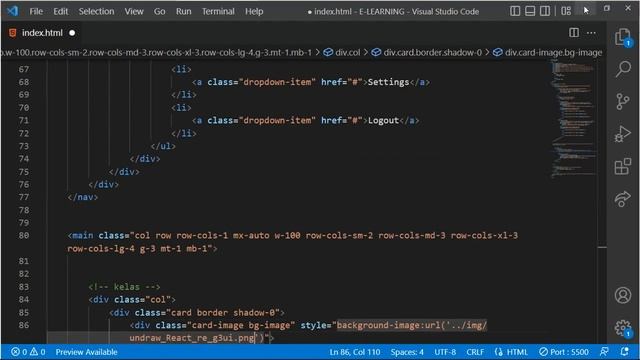 Membuat Desain E-Learning Menggunakan Bootstrap 5.2 & MDBootstrap Part 2 || Halaman Utama смотреть онлайн