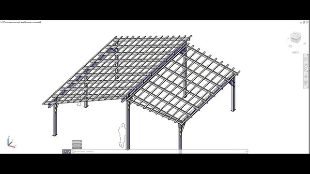 Проект металлического навеса с монолитным поликарбонатом