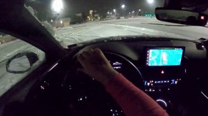 2022 Audi S4 Snow Driving Impressions - POV Winter Night Drive