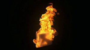 ? 4K Абстракция нейросеть пламя.Abstract Burning Cube! Calming Magic Fire!