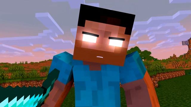 Minecraft Fight Animation - Herobrine vs Entity 303 смотреть онлайн