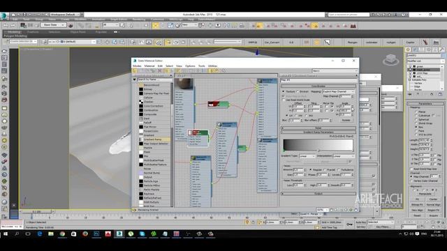 3d Max. Материалы Corona Renderer для экстерьера, земля и вода