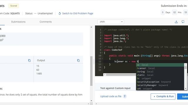 Squats Codechef solution Java || Starter 66 codechef contest смотреть онлайн