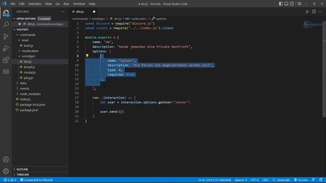 DM Command machen | Discord.JS #008 | DerCoderJo смотреть онлайн