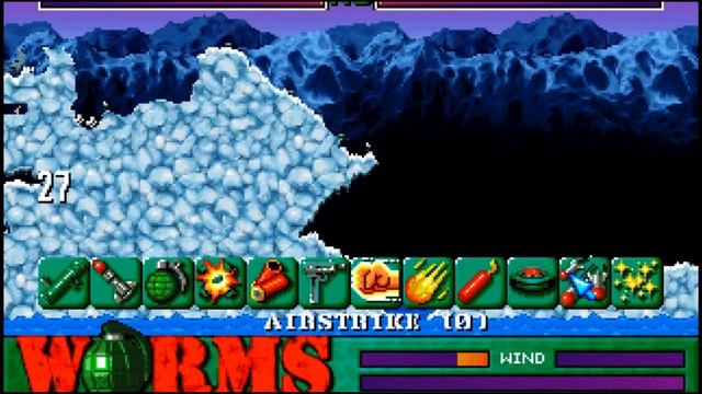 Worms 1995 PC - Глупочервебитвы №1 - 6 соперников, 3 сражения, 1 Fasading где-то
