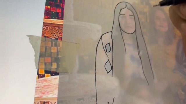 How to transfer Images to Canvas | image tracing | portrait sketch | Carbon paper #tracing#acrylics смотреть онлайн