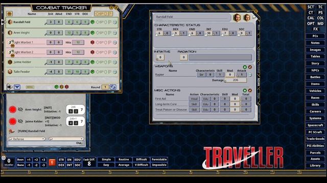 FGA Presents: Mongoose Traveller 2e Quick Combat Tracker in FGU смотреть онлайн