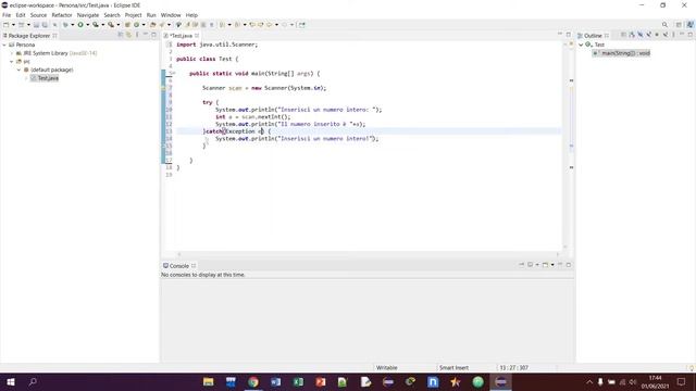 Exception - Corso Java #13 смотреть онлайн