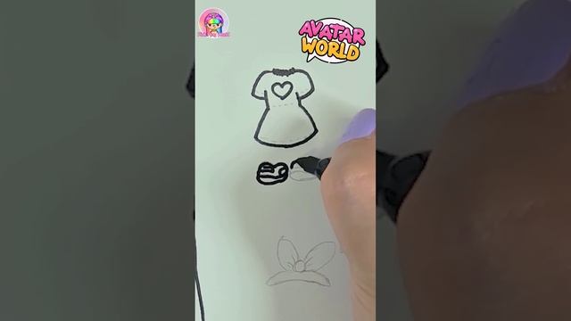 Drawing Pink Ping World In 3 Styles Toca Life World / Avatar World/ My Art Style #paperdiy #drawing