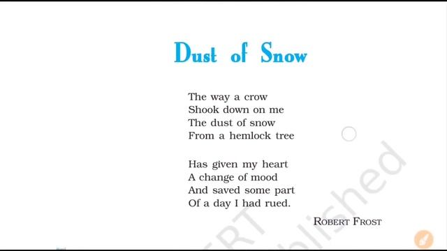Dust of snow first flight line by line explanation in hindi | class 10 english смотреть онлайн