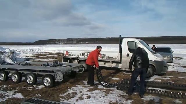 Гусеницы для авто. Вездеход ТСН 74 смотреть онлайн