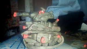 танк Левиафан из пластилина