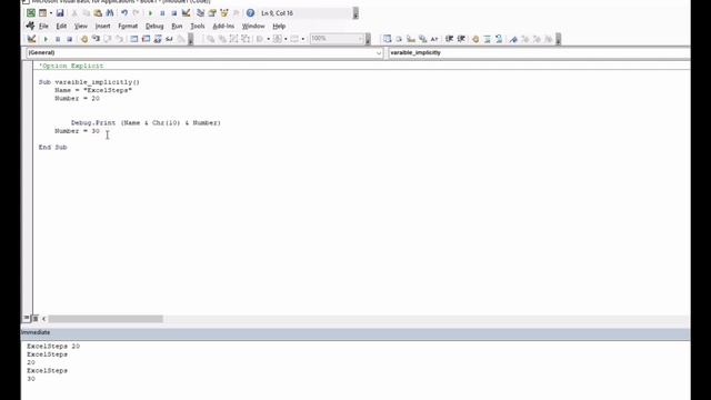 07 - Excel VBA Variable & Constants | Excel Automation | #excelsteps