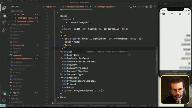 Build a Secure Realtime Chat App in React Native [4] (tutorial for beginners) ? смотреть онлайн