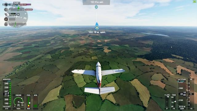 Полет Уфа-Пермь(аэропорт) в Microsoft Flight Simulator 2020