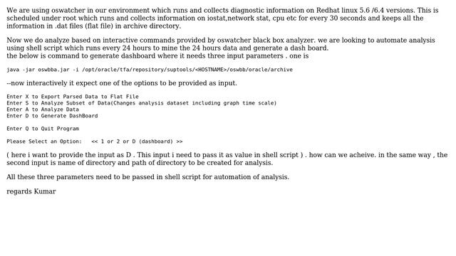 How to pass value for interactive jar file in shell script? смотреть онлайн