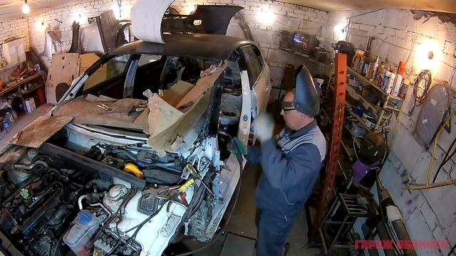 #64 [Audi A4 B8] Полный кузовной ремонт. Body repair смотреть онлайн