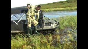ВЕЗДЕХОД АРГО по болотным топям, часть 1