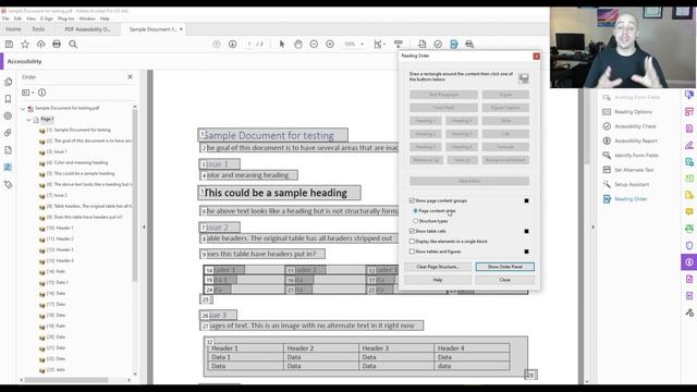 How to set the reading order of a PDF | Adobe Acrobat PRO DC смотреть онлайн