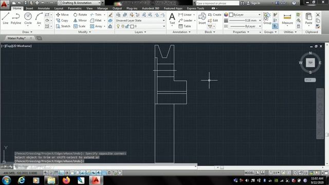 Pulley Drawing #tutorial #Autocad2D #basiclevel смотреть онлайн