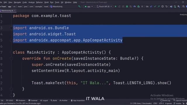 ANDROID - TOAST TUTORIAL || IN KOTLIN смотреть онлайн