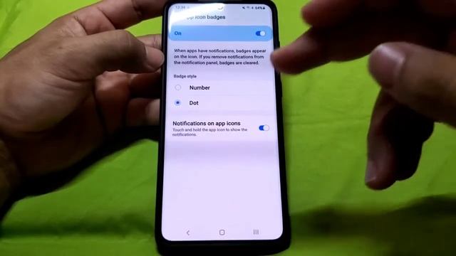 how to turn on App badges and change home screen to landscape mode Samsung S20 and S21 смотреть онлайн