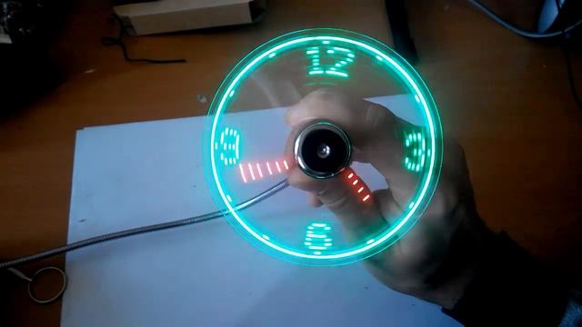 Прикольный USB вентилятор-светодиодные часы! смотреть онлайн