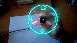 Прикольный USB вентилятор-светодиодные часы!