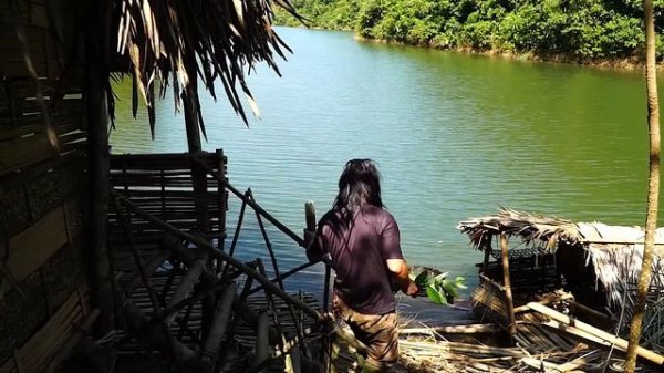 Fish trap, Wild food, Cooking: Survival Alone | EP.187