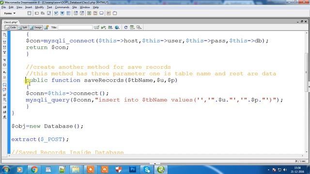 PHP MYSQL INSERT смотреть онлайн