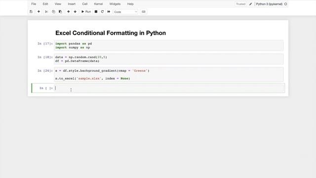 Excel Conditional Formatting with Python смотреть онлайн