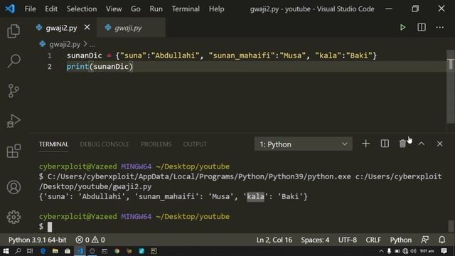 #17. Python Dictionary | Key da Value cikin program dinka смотреть онлайн