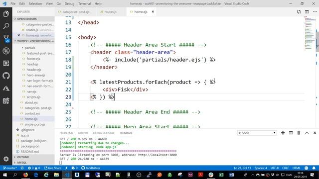 WUHF 01 - Views & Templates the awesome newspage arrays og foreach смотреть онлайн
