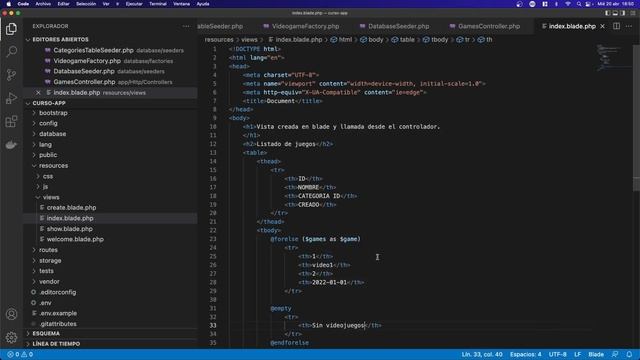 [CURSO LARAVEL 9] - 13. Leer y listar registros de Base de Datos en BLADE смотреть онлайн