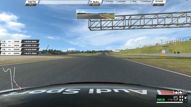 RaceRoom SRS Audi Sport TT Cup Moscow Raceway Full 1-е место смотреть онлайн
