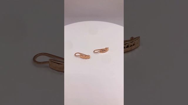 Золотые серьги с французским замком смотреть онлайн