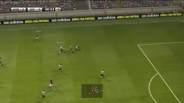 Partido Pes 2011: AC Milan vs Juventus S.P.A 1/2 смотреть онлайн