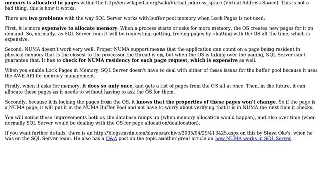 DevOps & SysAdmins: Performance of Locked Pages v Native memory on 64 bit SQL2005/2008 смотреть онлайн