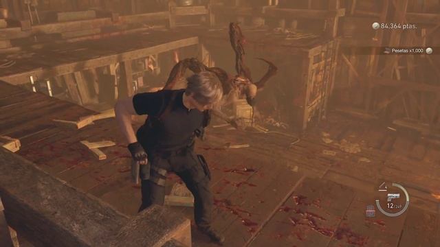 Resident Evil 4 Remake- How to do Slaughterhouse Slam challenge. смотреть онлайн