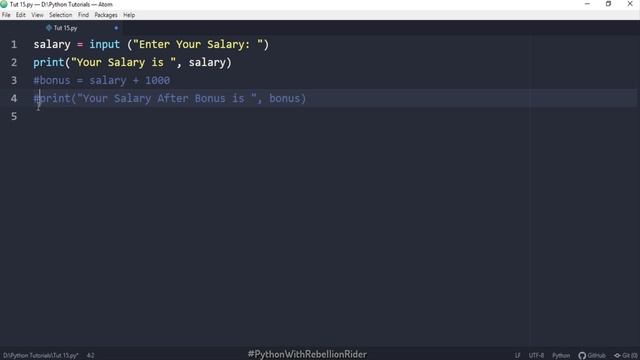 Python tutorial 15: How To Take User Input In Python by Manish Sharma смотреть онлайн
