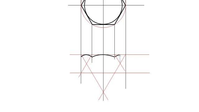 Engineering Drawing Tutorials/Assembly drawing with Front view & Side view (bolt) смотреть онлайн