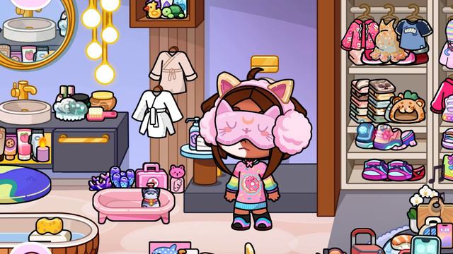 👗🍽️ Уход за персонажами в Toca Boca: полный режим! Кормление, одевание, сон 💤 | Самира играет смотреть онлайн