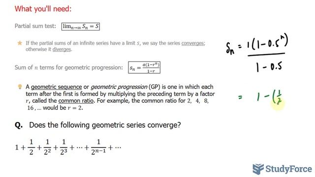 ? How to test for convergence using the partial sum test with infinite series смотреть онлайн