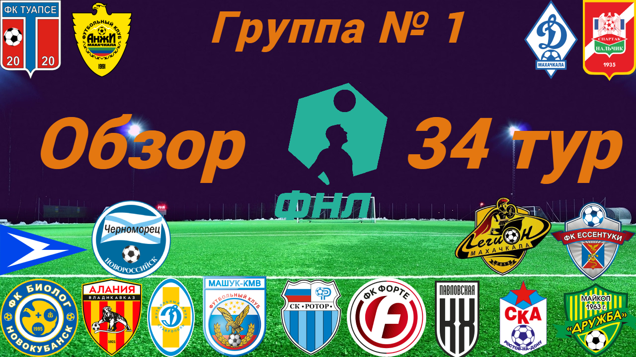 ФНЛ-2. Обзор 34-го тура группа № 1, сезон 2021/22 смотреть онлайн