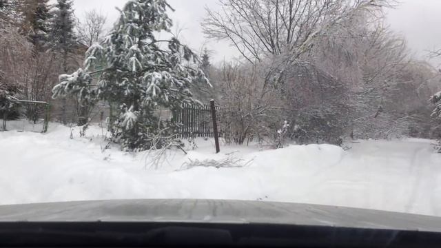Зимняя дорога на дачу 13.11.2016. смотреть онлайн