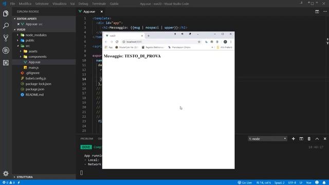 Vue 2.x (corso base) ITA 20: Filters смотреть онлайн