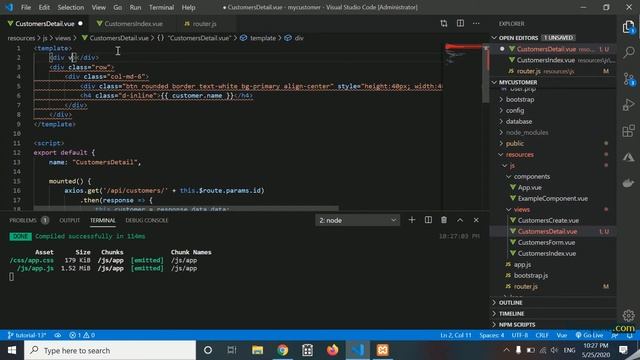 Tutorial Single Page Application SPA dengan Laravel API dan Vue.js #13 смотреть онлайн