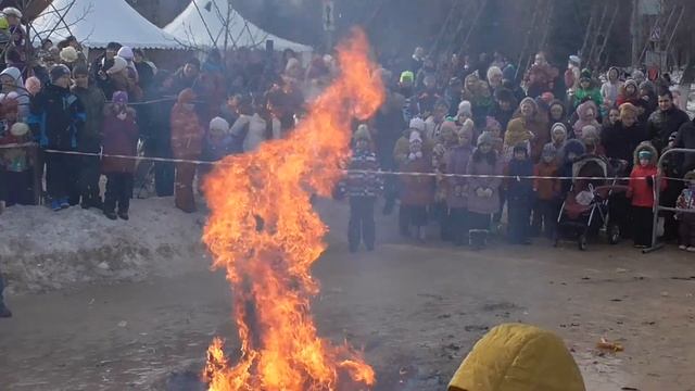 сжигание чучела масленицы 2017